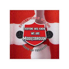 Middlesbrough Everywhere - Football Coaster - Square Or Circle