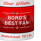 Middlesbrough Personalised Mug - Best Fan Cup With Name
