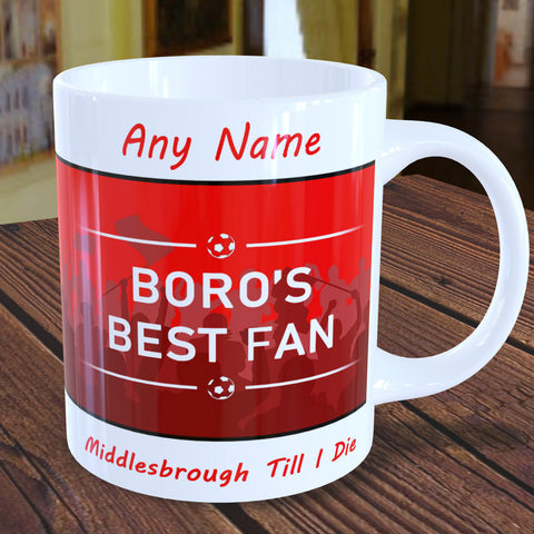 Middlesbrough Personalised Mug - Best Fan Cup With Name