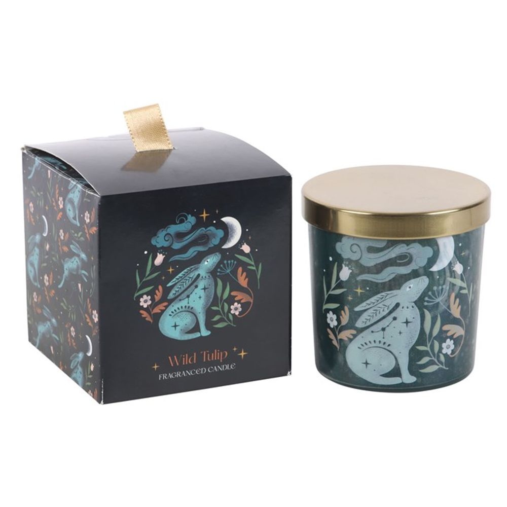 Midnight Hare Wild Tulip Candle