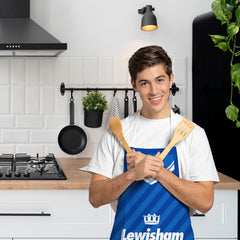 Millwall-- 1987 Home Shirt - Personalised Retro Football  Novelty Water-Resistant, Lazer Cut (no fraying) Light Weight Adults Apron