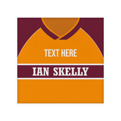 Motherwell 1987 Home Shirt - Personalised Drink Coaster - Square Or Circle