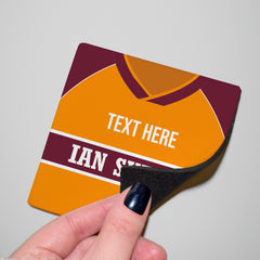 Motherwell 1987 Home Shirt - Personalised Drink Coaster - Square Or Circle