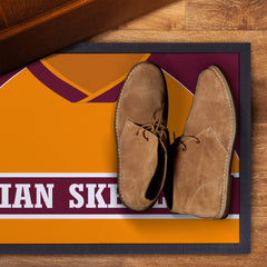 Motherwell 1987 Home Shirt - Personalised Retro Door Mat - 60cm x 40cm