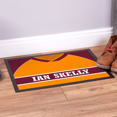 Motherwell 1987 Home Shirt - Personalised Retro Door Mat - 60cm x 40cm