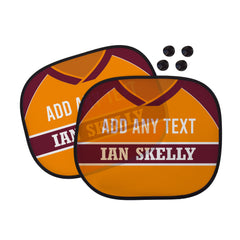 Motherwell 1987 Home Shirt - Personalised Retro Football Car Sun Shade - Set of 2