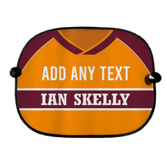 Motherwell 1987 Home Shirt - Personalised Retro Football Car Sun Shade - Set of 2