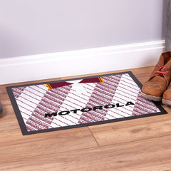 Motherwell 1992 Away Shirt - Personalised Retro Door Mat - 60cm x 40cm