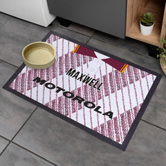 Motherwell 1992 Away Shirt - Personalised Retro Door Mat - 60cm x 40cm