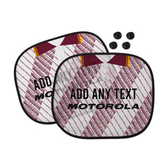 Motherwell 1992 Away Shirt - Personalised Retro Football Car Sun Shade - Set of 2