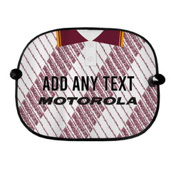 Motherwell 1992 Away Shirt - Personalised Retro Football Car Sun Shade - Set of 2
