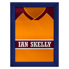 Motherwell Retro 1987 Home Shirt - A4 Personalised Metal Sign Plaque - Frame Options Available