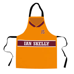 Motherwell Retro 1987 Home Shirt Apron - Personalised Retro Football Adults Apron