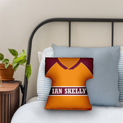 Motherwell Retro 1987 Home Shirt - Personalised Retro Shirt Cushion