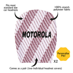 Motherwell Retro 1992 Away - Retro Football Shirt - Pack of 2 - Car Seat Headrest Covers