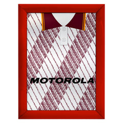Motherwell Retro 1992 Away Shirt - A4 Personalised Metal Sign Plaque - Frame Options Available