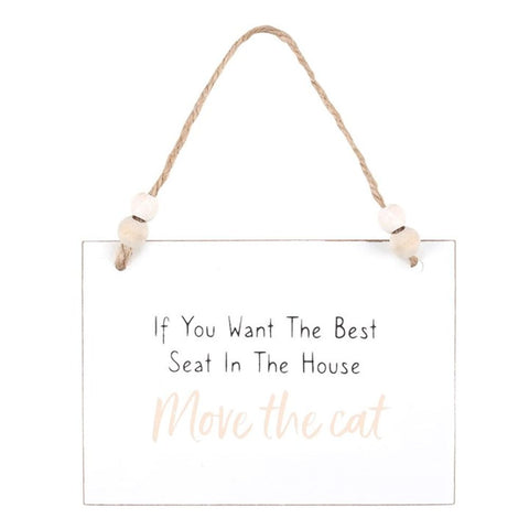 Move The Cat Hanging Sign