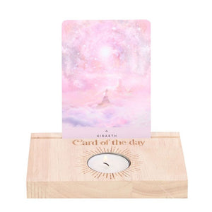 Natural Card of the Day Tarot Card Stand Tealight Holder