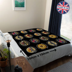 New Zealand Rugby Union - Legend Collection - Fleece Blanket 150cm X 150cm