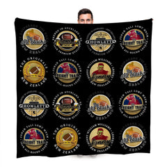 New Zealand Rugby Union - Legend Collection - Fleece Blanket 150cm X 150cm