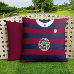 Newcastle -1996 Away Shirt - 45cm or 61cm Retro Showerproof Outdoor Cushion