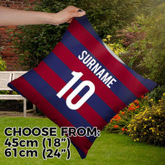 Newcastle -1996 Away Shirt - 45cm or 61cm Retro Showerproof Outdoor Cushion