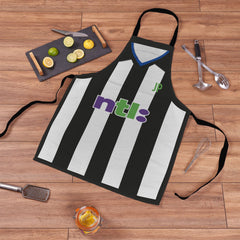 Newcastle - 2001 Home - Retro Football  Novelty Water-Resistant, Lazer Cut (no fraying) Light Weight Adults Apron