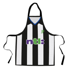 Newcastle - 2001 Home - Retro Football  Novelty Water-Resistant, Lazer Cut (no fraying) Light Weight Adults Apron