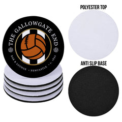 Newcastle Gallowgate - Football Coaster - Square Or Circle