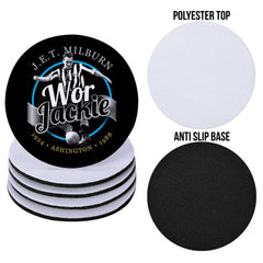 Newcastle Jackie Milburn- Football Coaster - Square Or Circle