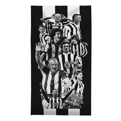 Newcastle Montage - Football Legends - Beach Towel - 150cm x 75cm