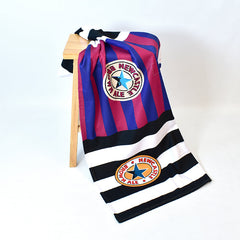 Newcastle Three Shirt Design - Personalised Lightweight, Microfibre Retro Beach Towel - 150cm x 75cm