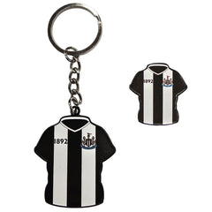 Newcastle United FC Home Shirt Keyring & Badge Set