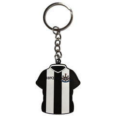 Newcastle United FC Home Shirt Keyring & Badge Set