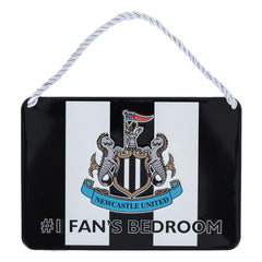 Newcastle United FC No1 Fan Stripe Bedroom Sign