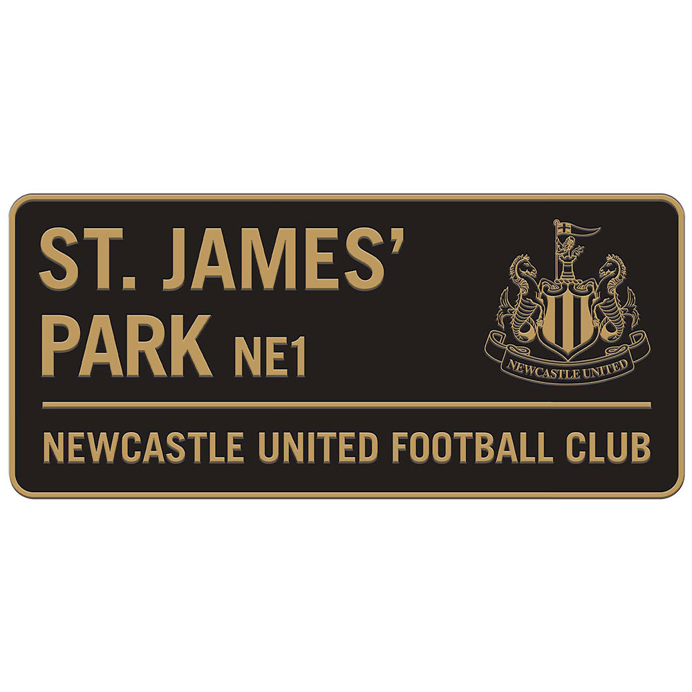 Newcastle United FC Two Tone Street Sign