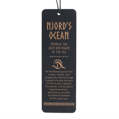 Njord's Ocean Wooden Bookmark