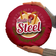 Northamptonshire Cricket Steel  - Legend Collection - Circle Cushion 14inch