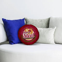 Northamptonshire Cricket Steel  - Legend Collection - Circle Cushion 14inch