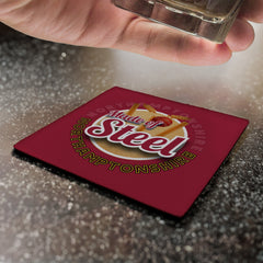 Northamptonshire Steel  - Cricket Coaster - Circle or Square