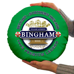 Northern Ireland Bingham  Circle Cushion 14inch