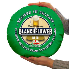 Northern Ireland Blanchflower Circle Cushion 14inch