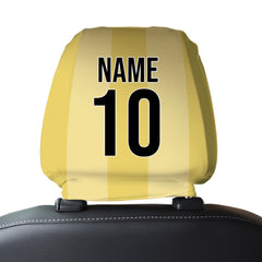 Norwich 1985 Home - Retro Football Shirt - Pack of 2 - Car Seat Headrest Covers