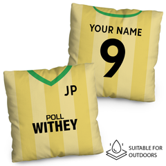 Norwich - 1985 Home Shirt - 45cm or 61cm Retro Showerproof Outdoor Cushion