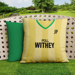 Norwich - 1985 Home Shirt - 45cm or 61cm Retro Showerproof Outdoor Cushion