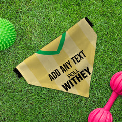 Norwich 1985 Home Shirt - Personalised Pet Bandana - 4 Sizes