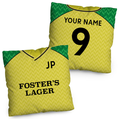 Norwich - 1986 Home Shirt - 45cm or 61cm Retro Cushion