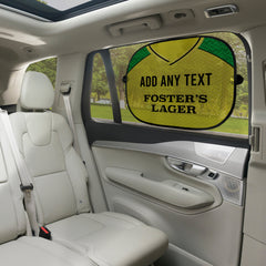 Norwich 1986 Home Shirt - Personalised Retro Football Car Sun Shade - Set of 2