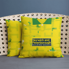 Norwich - 1994 Home Shirt - 45cm or 61cm Retro Cushion