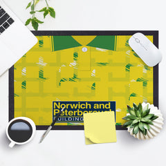 Norwich 1994 Home Shirt - Personalised Retro Door Mat - 60cm x 40cm